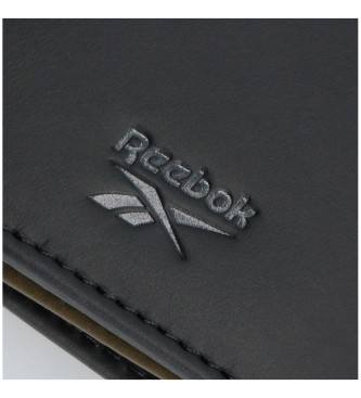 Reebok Black vertical Switch wallet with click closure