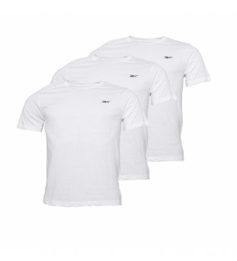Reebok Pack de 3 Camisetas Santo blanco