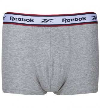 Reebok Confezione da 3 Barlow Boxer nero, grigio, bianco