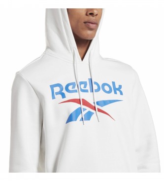 Reebok Sweat-shirt avec logo superposé blanc