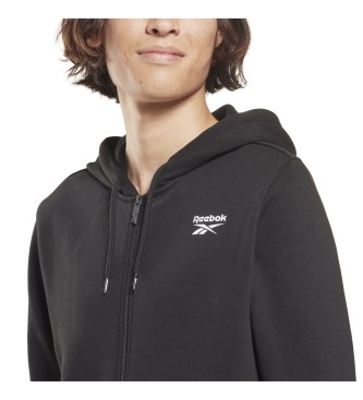 Reebok Reebok Identity Fleece Zip-Up Sweatshirt noir