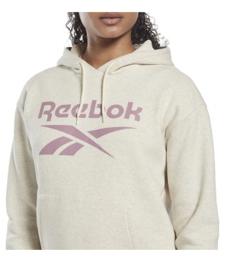 Reebok Sudadera Identity Logo Fleece beige