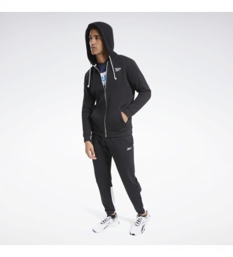 Reebok Sweatshirt Training Essentials Fleece Zip Up black 
