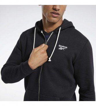 Reebok Sweatshirt Training Essentials Fleece Zip Up black 
