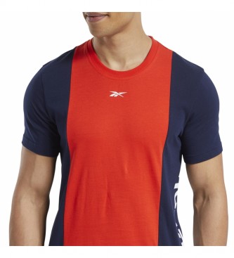 Reebok Essentiels Formation Essentiels Linera Logo T-Shirt rouge marine
