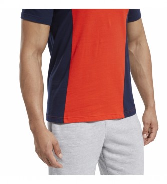 Reebok Camiseta Training Essentials Linera Logo marino, rojo