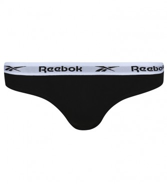 Reebok Pack de 3 calcinhas Carina branca, cinza, preta