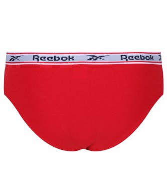 Reebok Pack de 3 cuecas Sydney marine, vermelho, cinza