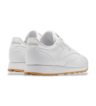 Reebok Klassiska sneakers i lder, vita