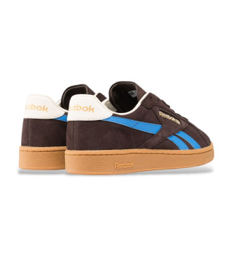 Reebok Usnjene športne copate Club C Grounds brown