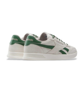 Reebok Court Advance Clip Baskets en cuir blanc