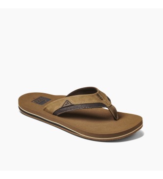 Reef Brązowe sandały z poduszką