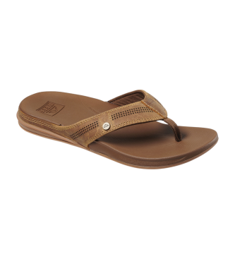 Reef Leather sandals Cushion Lux brown