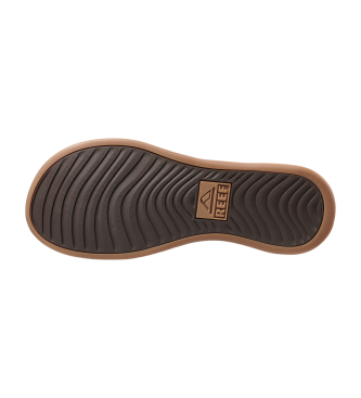 Reef Skórzane sandały Cushion Lux w kolorze brązowym
