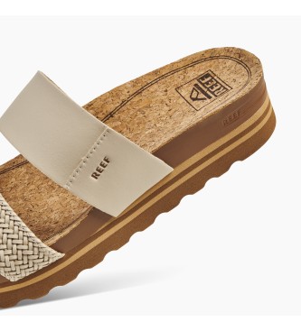 Reef Cushion Vista Hi beige sandals