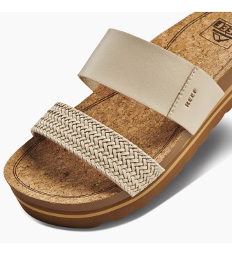 Reef Cushion Vista Hi beige sandals