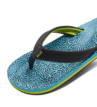 Reef Ahi slippers blue