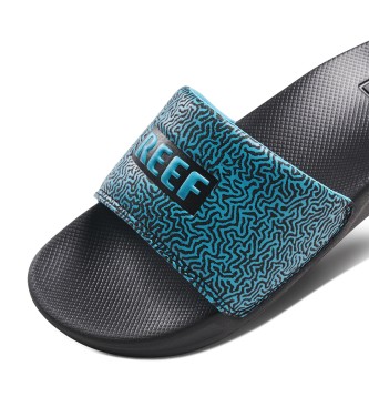 Reef Flip Flops One Slide blau