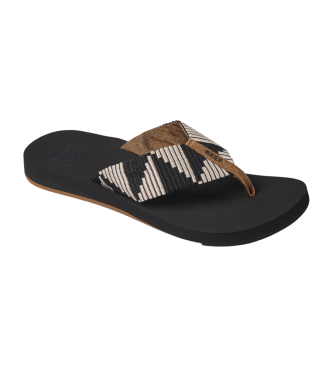 Reef Chinelos Spring Woven bege, preto