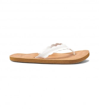 Reef Cushion Celine sandali in pelle bianca