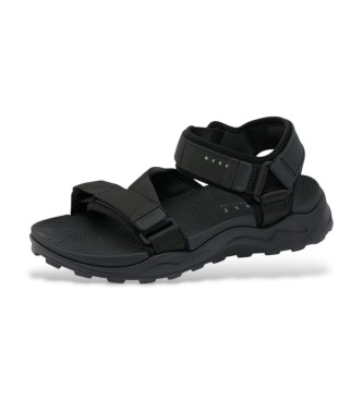 Reef Black Cross Sandals