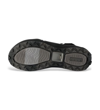 Reef Black Cross Sandals