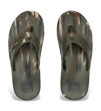 Reef Fanning H20 green flip flops