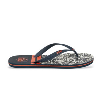 Reef Flip-flops Seaside Prints navy