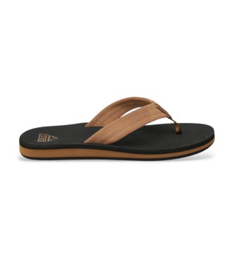 Reef The Groundswell Leather Sandals black