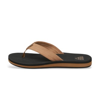 Reef The Groundswell Leather Sandals black