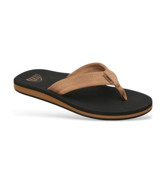 Reef The Groundswell Leather Sandals black