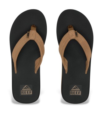 Reef The Groundswell Leather Sandals black
