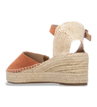Refresh Leather espadrilles 175235 orange