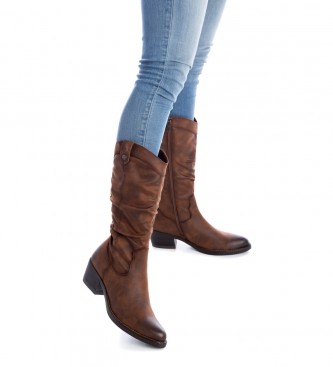 Refresh 170238 brown boots -Heel height: 5cm