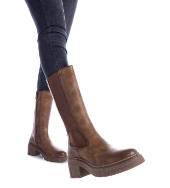 Refresh Bottes dcontractes taupe -Hauteur du talon 6cm