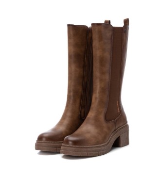 Refresh Bottes dcontractes taupe -Hauteur du talon 6cm