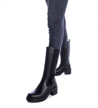 Refresh Casual black boots -Heel height 6cm
