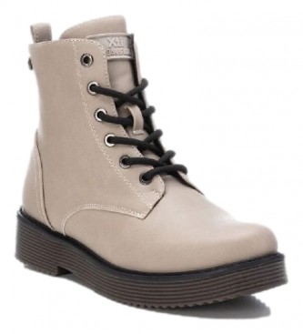 Xti Ankle boots 130119 beige -heel height: 4cm