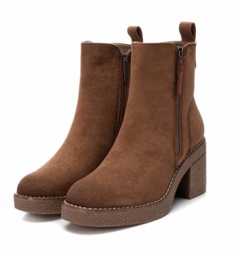 Refresh Antelina Camel Ankle Boots -Heel height 7cm