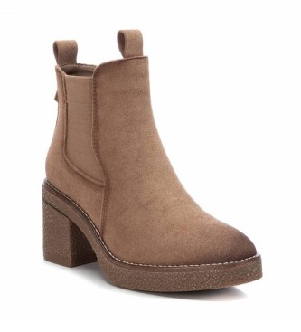 Refresh Taupe suede ankle boots -Heel height 7cm