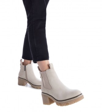 Refresh Beige Chelsea ankle boots -Height 6cm- Heel 