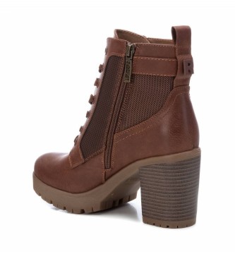 Refresh Botins com fivela -Altura do salto 8cm- castanho