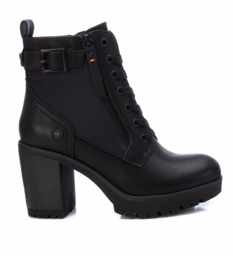 Refresh Ankle boots with buckle -Height heel 8cm- black