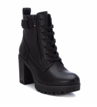 Refresh Botines con hebilla -Altura tacn 8cm- negro