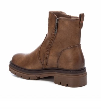 Refresh Bottines  bout rond taupe