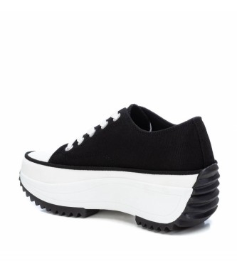 Refresh Sneakers with platform 079954 black -Height heel 6 cm