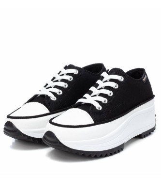 Refresh Sneakers with platform 079954 black -Height heel 6 cm