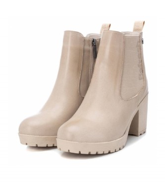 Refresh Ankle boots 170063 beige -Heel height: 8cm