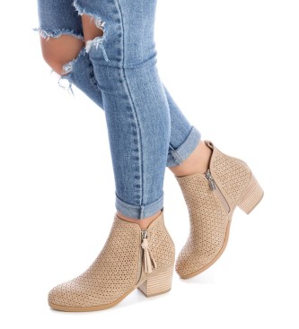 Refresh 170572 Botas de Taupe Ankle Boots