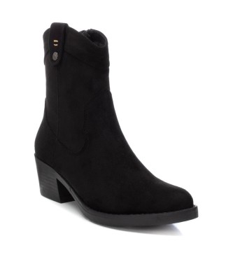 Refresh Bottines en cuir 172030 noir